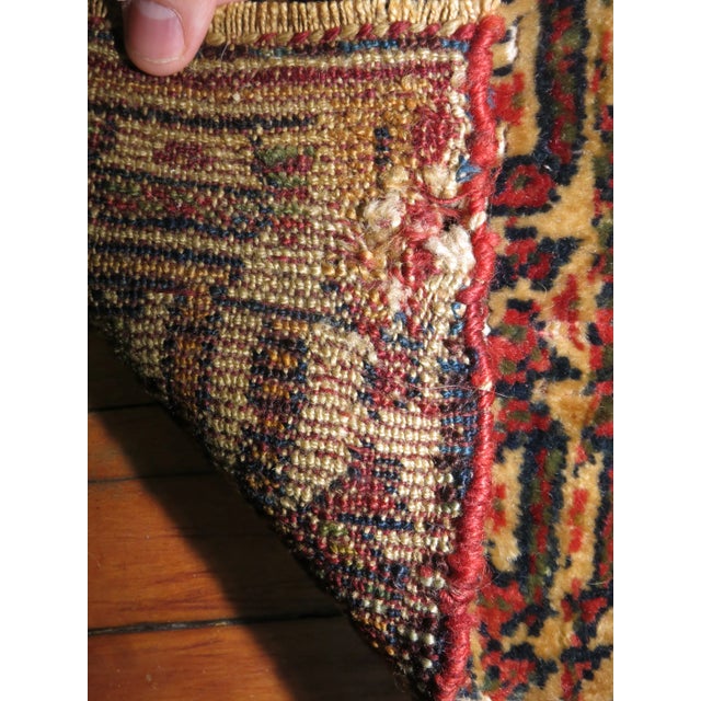 One of a kind, early 20th-century Hand-knotted Northwest Persian Kurdish Mini size rug . Professionally Washed &...