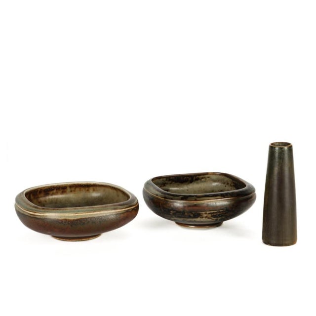 Ceramic Vases by Bode Willumsen and Ejvind Nielsen for Royal Copenhagen, Set of 3 For Sale - Image 6 of 15