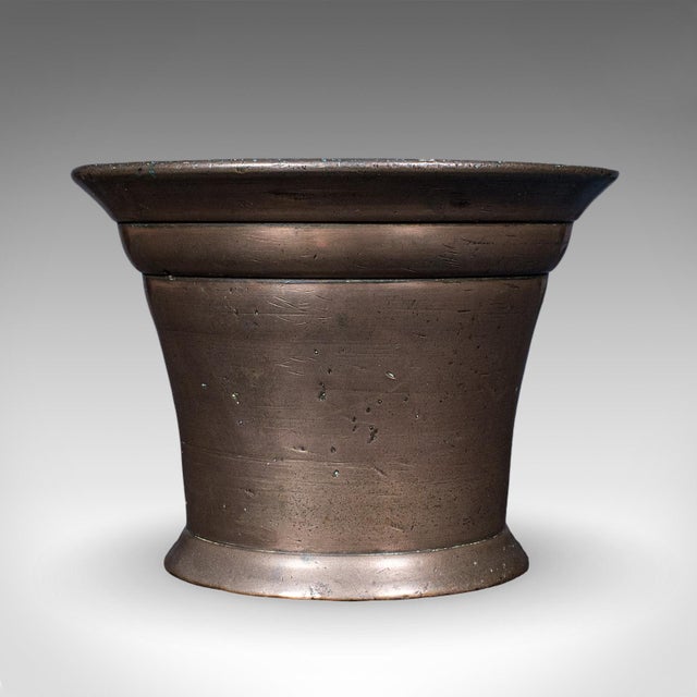 Late 18th Century Antique Chemist's Counter Mortar & Pestle, English, Bronze, Apothecary, Georgian For Sale - Image 5 of 12