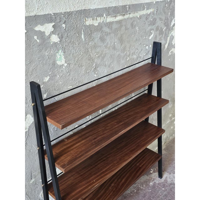 Italian Teak Bookcase, 1960s For Sale - Image 3 of 8