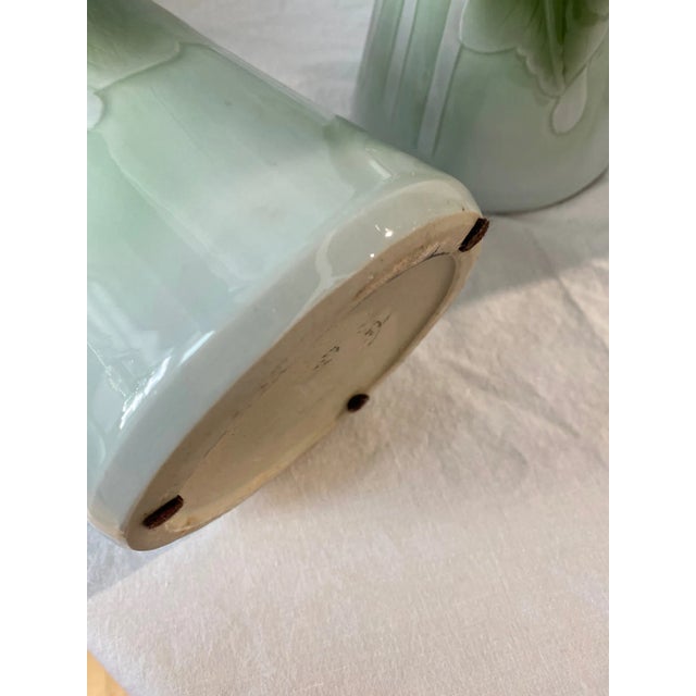 1990s 1990s Maitland Smith Hand Painted Vases - Set of 3 For Sale - Image 5 of 13