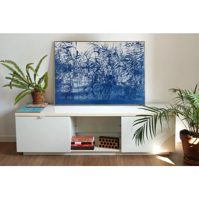 This is an exclusive handprinted limited edition cyanotype. Exquisite landscape of a "Mystic Louisiana Marsh". Details:...