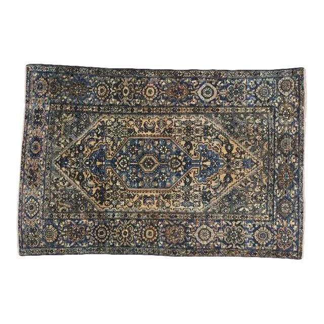 1920's Persian Mishan Malayer, 4'2" X 6'5" For Sale
