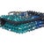 Blue Blue Ombre Beaded Micro Clutch On Chain For Sale - Image 8 of 9