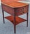 1940s Pair Regency Style Genuine Mahogany and Stenciled Tooled Leather Top Side Tables For Sale - Image 10 of 17