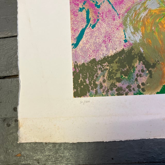 Contemporary Contemporary Original Lithograph by Robby Krieger “She Lives on Love Street” 31/300 For Sale - Image 3 of 6