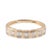 Gold 14k Yellow Gold 0.77ctw Emerald Cut Diamond Bezel Set Wedding Band Ring, Size 8 For Sale - Image 8 of 9