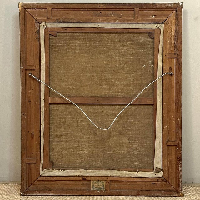 19th Century Framed Oil Painting on Canvas For Sale - Image 14 of 14