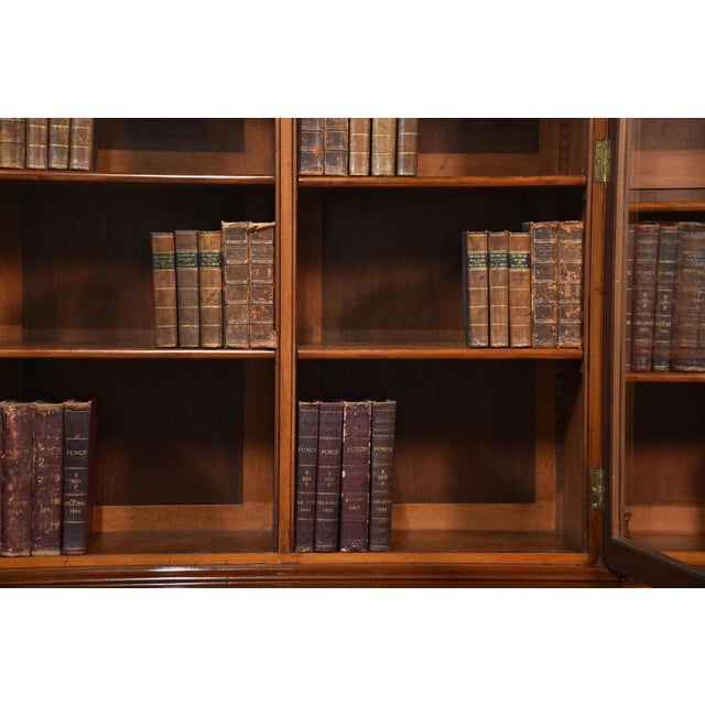 Mahogany Library Breakfront Bookcase, 19th Century For Sale - Image 18 of 18