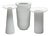 Modernist Bisque Porcelain Vases by Manfred Frey for AK Kaiser, Germany, 1970s, Set of 3 For Sale
