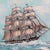 American Vintage Original Maritime Oil Painting - Uss Constitution “Old Ironsides” 1988 For Sale - Image 3 of 10