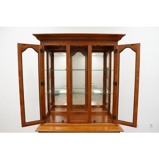 Vintage Tell City Chair Company Colonial Revival China Cabinet For Sale - Image 10 of 17