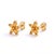 Dainty Citrine Flower Stud Earrings, Floral Gemstone Earrings, Jewelry Gift for Her - A Pair For Sale - Image 4 of 5