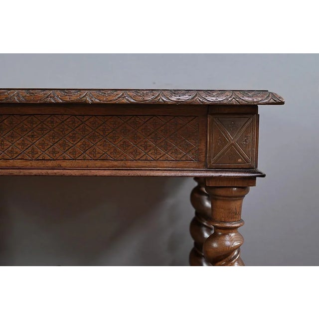 Small Louis XIII Desk in Oak For Sale - Image 16 of 18