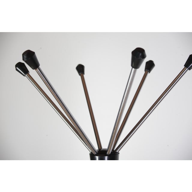 Very good original condition. Chrome excellent. Platform bears signs of use and age. Firm and sound. 178 cm height.