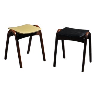 Stools by Isamu Kenmochi for Akita Mokko, Japan, 1960s, Set of 2 For Sale