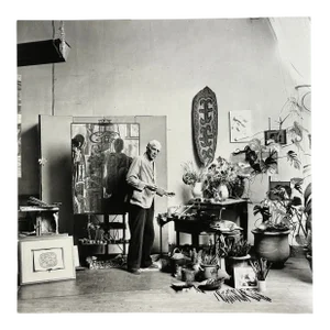 Willy Maywald - Georges Braque (In Seinem Atelier Rue Du Douanier in Paris, 1948), Signed/Stamped