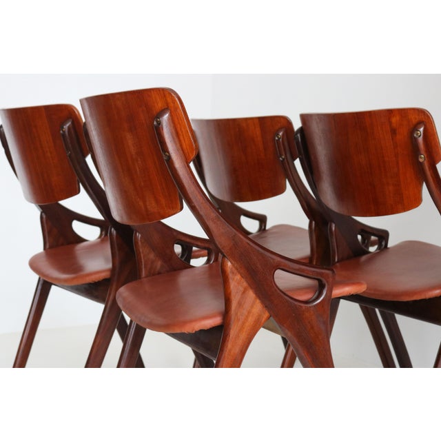 Danish Dining Chairs by Arne Hovmand Olsen for Mogenskold, 1950, Set of 4 For Sale - Image 12 of 13
