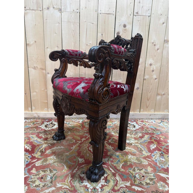 Bishops Throne in Carved Wood, 1800s For Sale - Image 10 of 10