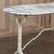 19th Century French Carrara Marble and Wrought Iron Bistro Table For Sale In Dallas - Image 6 of 18