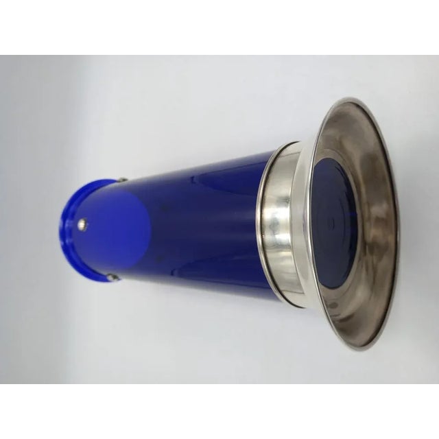 Glass Model Umeda Vase with Silver Base by Cleto Munari, 1960s For Sale - Image 4 of 9