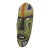 Handcrafted African Glass Beaded Carved Wood Mask For Sale
