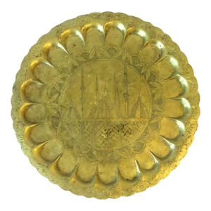 Mughal Moorish Brass Serving Tray
