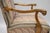 Mid 20th Century Vintage Georgian Style Carved Mahogany Figural Faces Paw Foot Lounge Arm Chair For Sale - Image 4 of 11