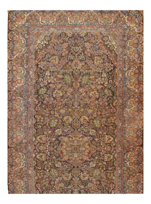 Pasargad NY Antique Persian Qazvin Wool Rug - 10′1″ × 21′6"