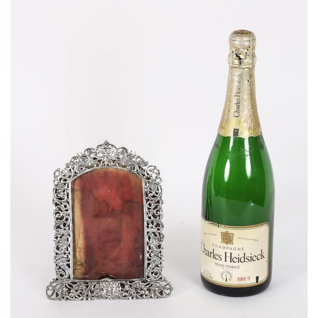 Antique 19th Century Sterling Silver Photo Frame from Jacob & Co. Rosenthal For Sale - Image 13 of 14