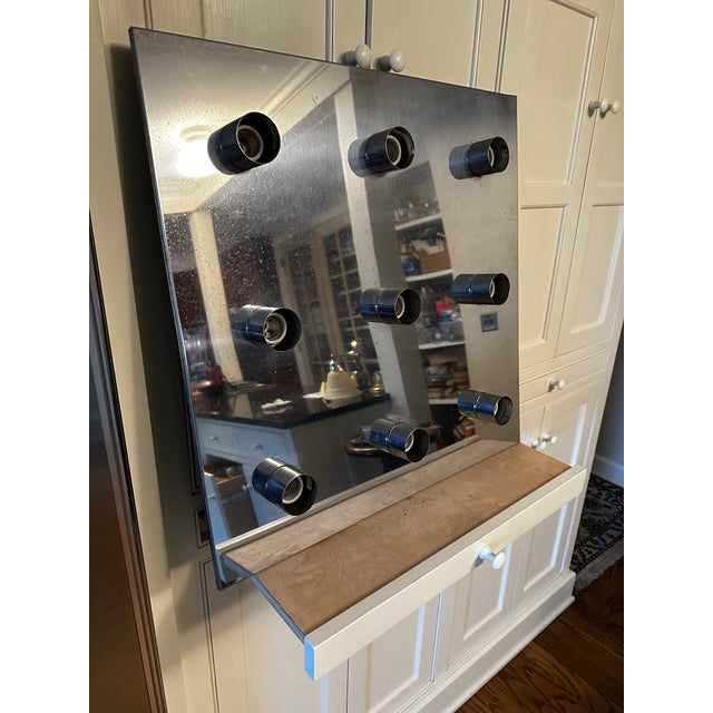 Lightolier Mid-Century Modern Lightolier 9 Light Chrome Ceiling Fixture For Sale - Image 4 of 5