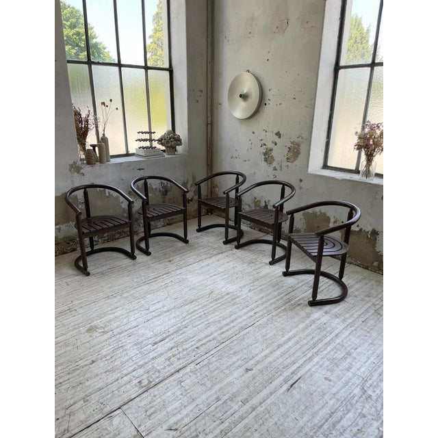 Bauhaus Dining Chairs from Allmimö, 1980s, Set of 5 For Sale - Image 3 of 18