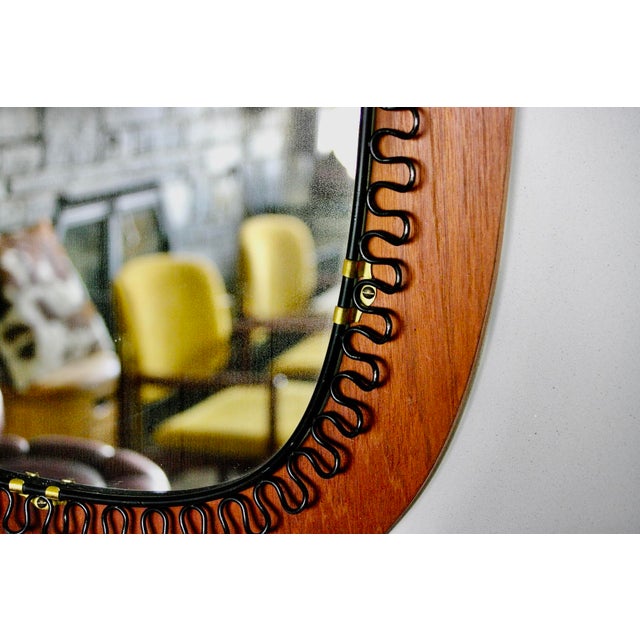 Metal Wall Mirror by Josef Frank by Svenskt Tenn, 1950s For Sale - Image 7 of 9
