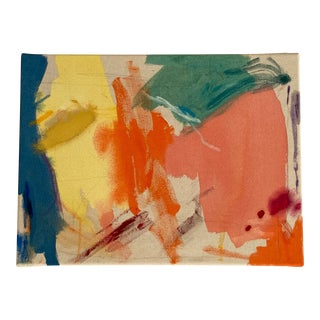 2023 "Champagne and the Sunset" Abstract Expressionist Painting For Sale