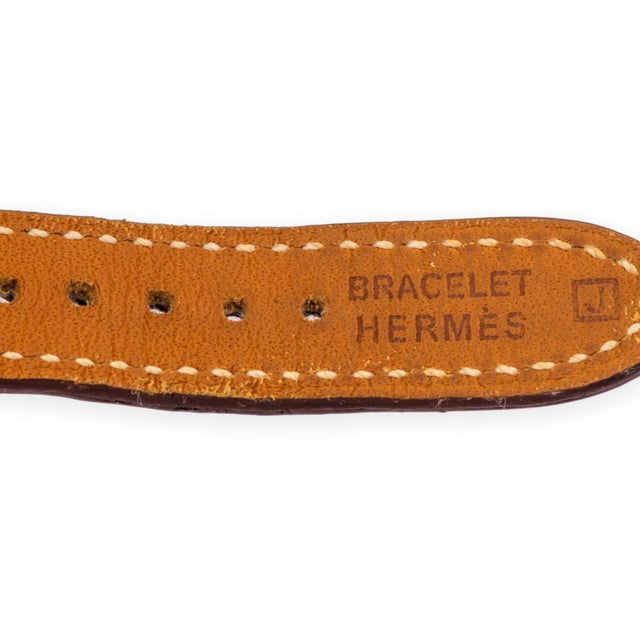 Hermès Arceau Vintage Ladies Quartz Watch Ref. Ar4.520, Two-Tone Circa 1994 For Sale - Image 9 of 11