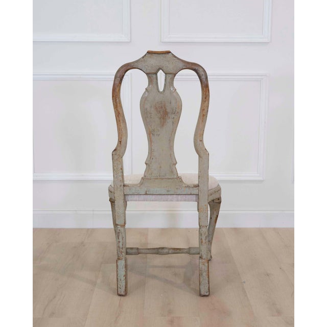 Rococo Swedish 18th Century Rococo Painted Chairs For Sale - Image 3 of 6