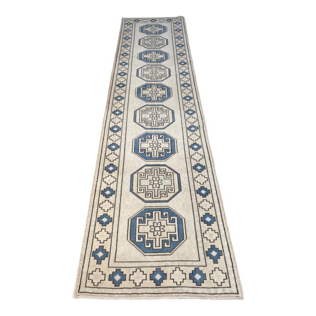 Bellwether Vintage Oushak Runner For Sale