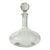 1970s Vintage Nautical Coastal Hollywood Regency Etched Four Mast Ship Crystal Decanter. For Sale