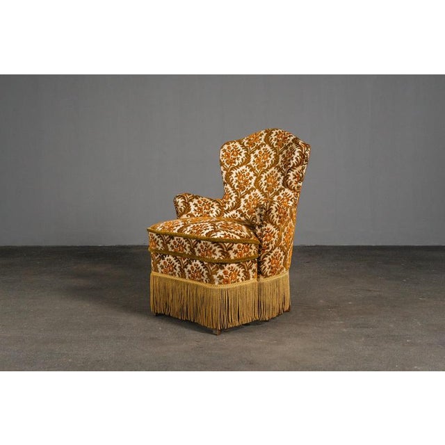 Mid-Century Upholstered Cocktail Chair For Sale - Image 4 of 18