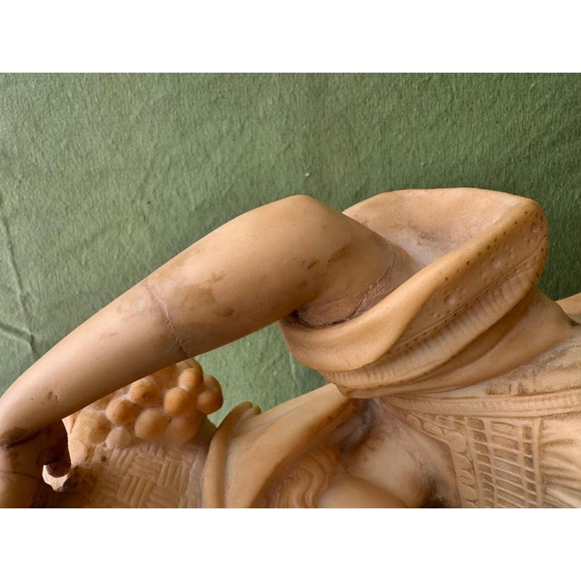 European School Artist, Sculpture of Lady with a Floral Headdress, 19th Century, Carrara Marble For Sale - Image 10 of 11