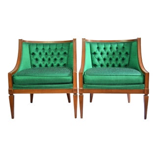Vintage Mid Century Hollywood Regency Style Chairs -A Pair For Sale