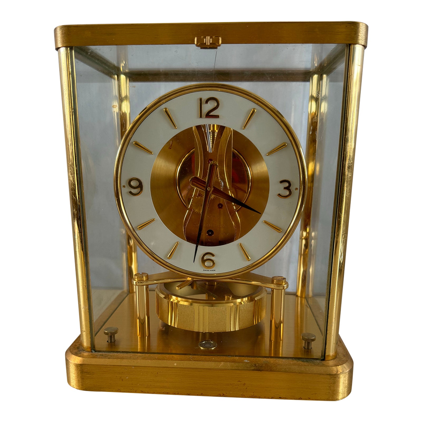 P*t様 Jaeger-leCoultre Atmos機械式置時計 ゴールド Gilt brass Unisex Watch Perpetual movement Atmos Classique