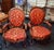 A pair of mahogany armchairs, dating from the 19th century, featuring elegant, flowing lines in the Louis-Philippe style....