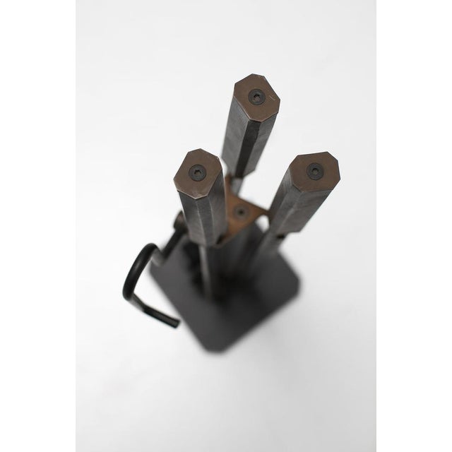 Fireplace Set by Afra and Tobia Scarpa for Dimensione Fuoco, 1970s, Set of 6, in Good conditions. Designed 1970 to 1979 I...