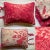 Vintage French Turkey Red Cotton Pillow Sham, Hand & Machine Stitched, Reversible Envelope Closure, Paris Flea Market Find For Sale - Image 6 of 11