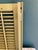 Vintage Green Louvered Wood Shutters – A Pair For Sale - Image 12 of 12