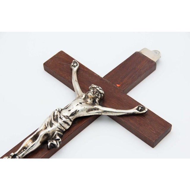 Silver Crucifix with Jesus Christ For Sale - Image 3 of 5