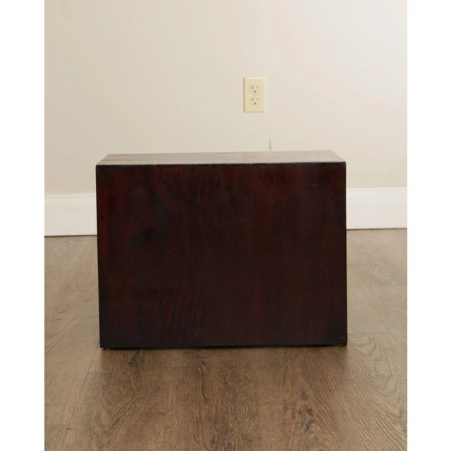 Brown Vintage Korean Elm & Brass Valuables Chests - A Pair For Sale - Image 8 of 13