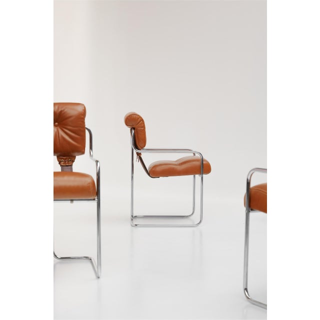 1970s Tucroma Chairs by Guido Faleschini for I4 Mariani, 1970s, Set of 4 For Sale - Image 5 of 15