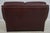 Hancock & Moore Burgundy Leather Loveseat Sofa For Sale - Image 16 of 18
